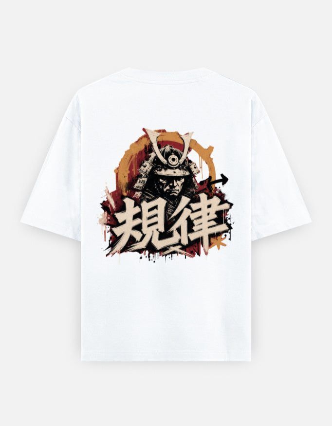 KIRITSU — Discipline Samurai Tee | Male Oversized Classic T-Shirt