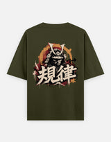KIRITSU — Discipline Samurai Tee | Male Oversized Classic T-Shirt