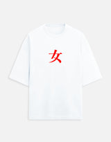 NAKIRA — Female Ninja Spirit | STRENGTH Manga Tee | Women Terry Oversized Tee