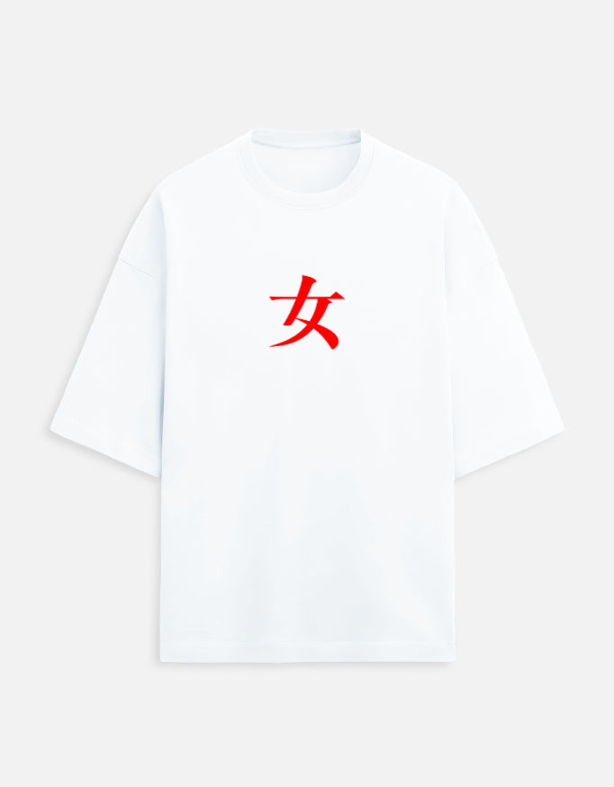 NAKIRA — Female Ninja Spirit | STRENGTH Manga Tee | Women Terry Oversized Tee