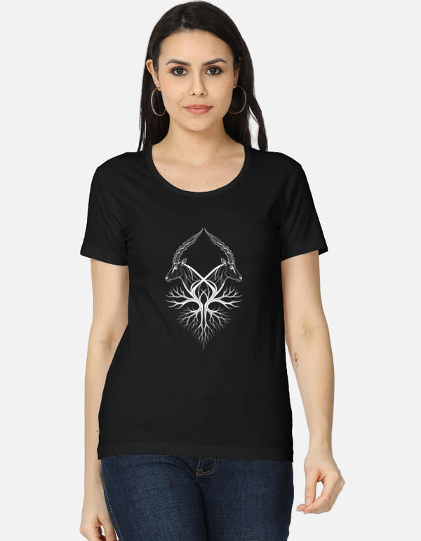 Antelope Line Art | Women's Classic T-Shirt