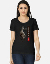Grace | Elegant Deer Watercolor Graphic Tee | Women's Classic T-Shirt