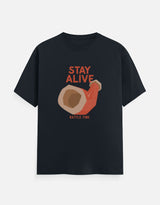 Stay Alive Viking Bugle Tee | Mens Classic Crew T-Shirt