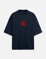 NAKIRA — Female Ninja Spirit | STRENGTH Manga Tee | Women Terry Oversized Tee