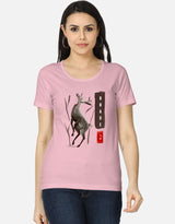 Grace | Elegant Deer Watercolor Graphic Tee | Women's Classic T-Shirt